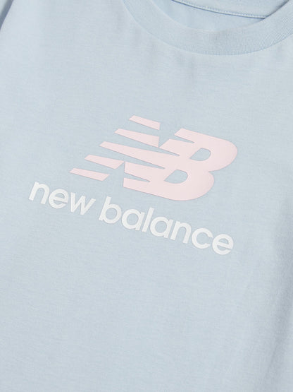 Dsiney Kidz - New Balance Blue Stacked Logo T-Shirt image 3