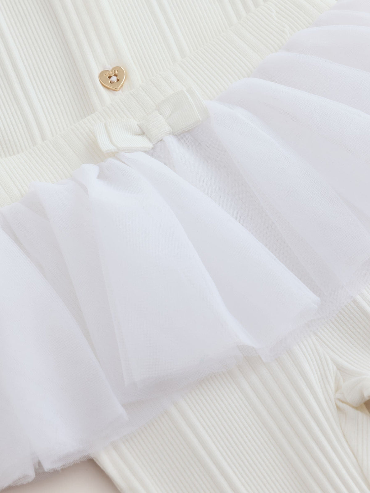 Dsiney Kidz - Baker by Ted Baker Cream 2 Piece Mesh Tutu Top & Flare Leggings Set image 6