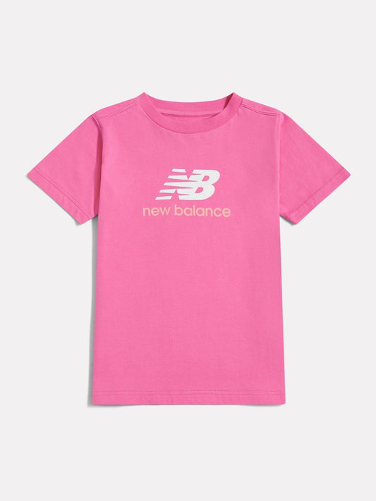 Dsiney Kidz - New Balance Pink Stacked Logo T-Shirt image 1