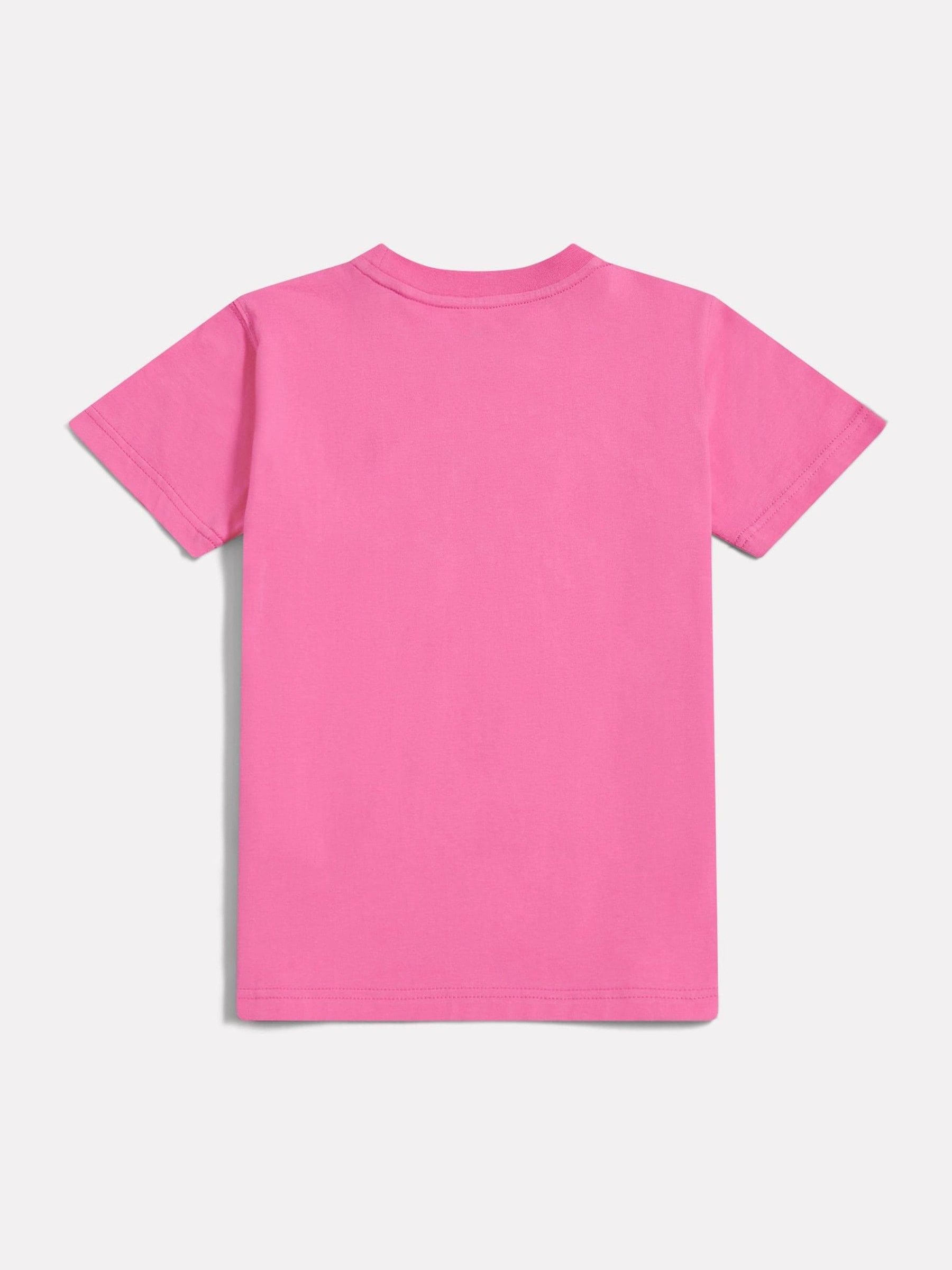 Dsiney Kidz - New Balance Pink Stacked Logo T-Shirt image 2