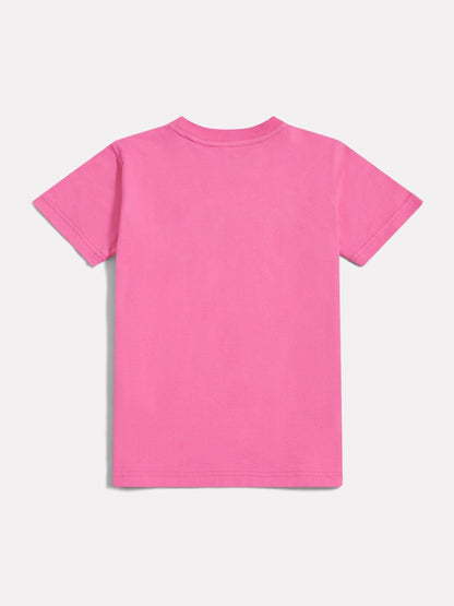 Dsiney Kidz - New Balance Pink Stacked Logo T-Shirt image 2