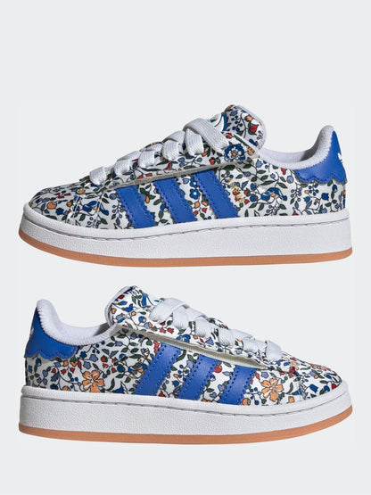 adidas Originals Blue Campus 00S X Liberty London Comfort Closure Elastic Lace Shoes image 5