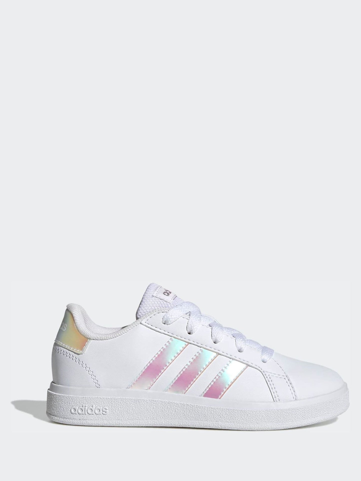 adidas White Grand Court Lifestyle Lace Tennis Shoes image 1