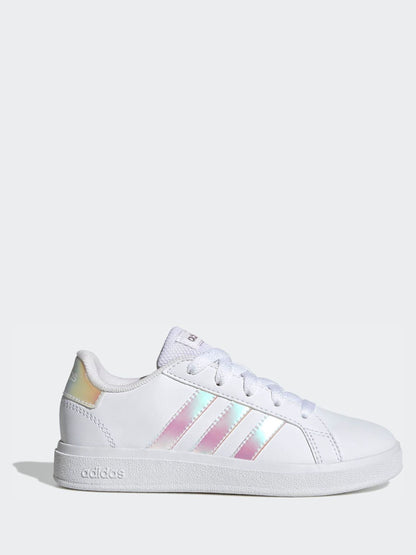 adidas White Grand Court Lifestyle Lace Tennis Shoes image 1