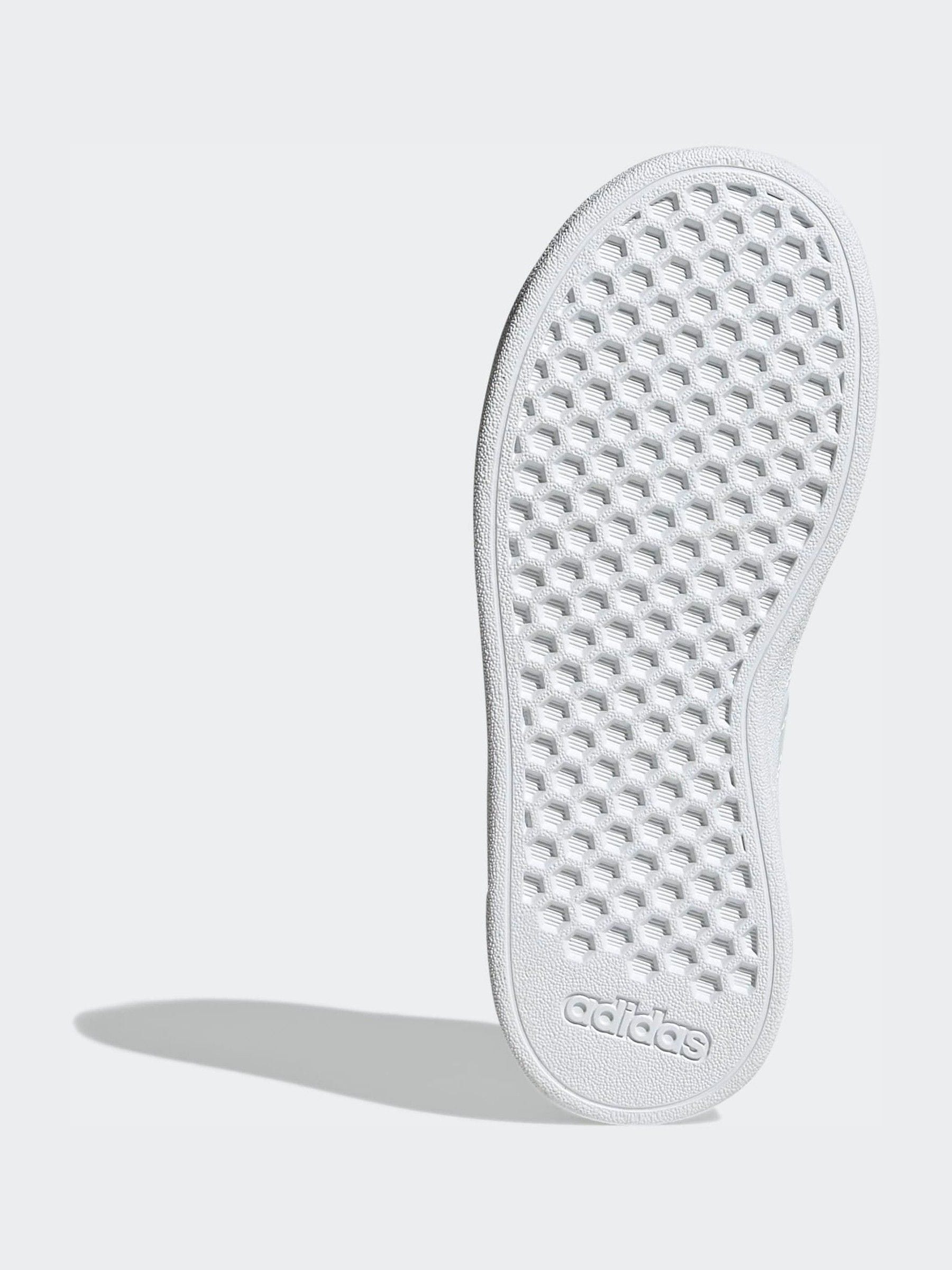 adidas White Grand Court Lifestyle Lace Tennis Shoes image 7