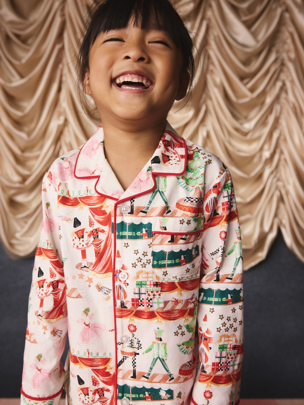 Cath Kidston Cream Nutcracker Single Button Through Pyjamas - image 1