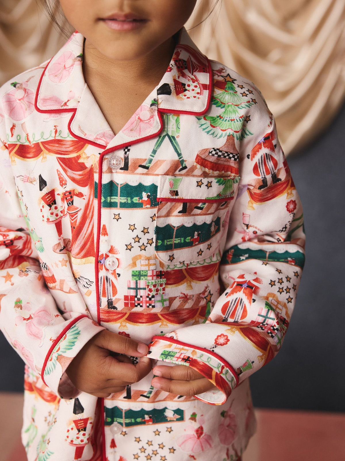 Cath Kidston Cream Nutcracker Single Button Through Pyjamas - image 5