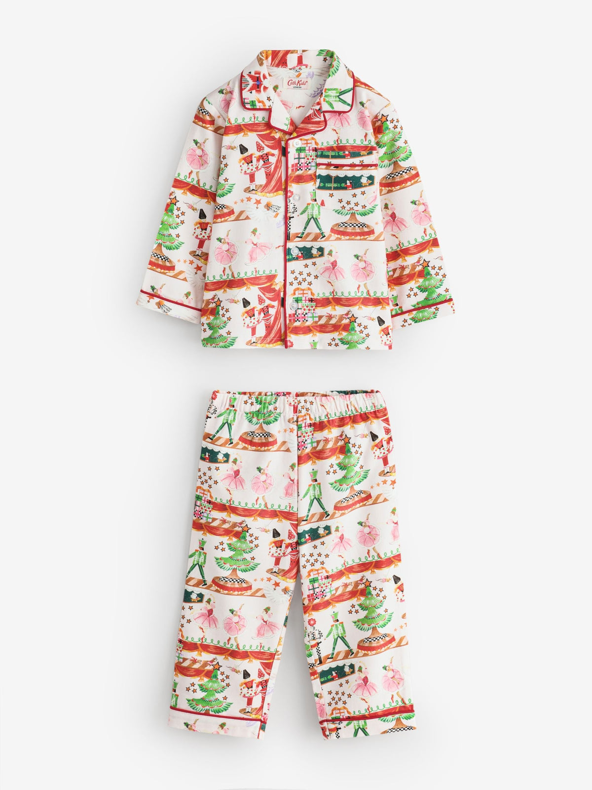Cath Kidston Cream Nutcracker Single Button Through Pyjamas - image 8