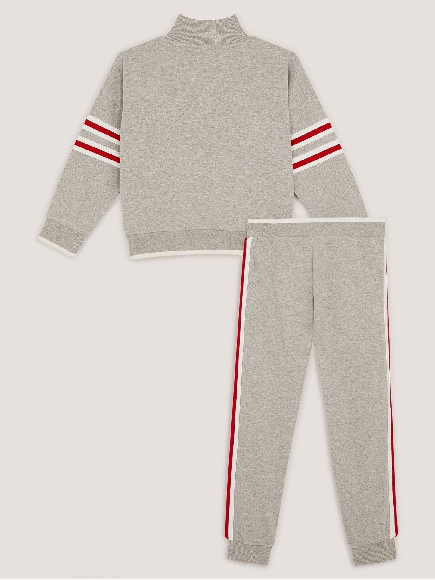 Monsoon Grey Half Zip Sweat Top and Jogger Set image 3