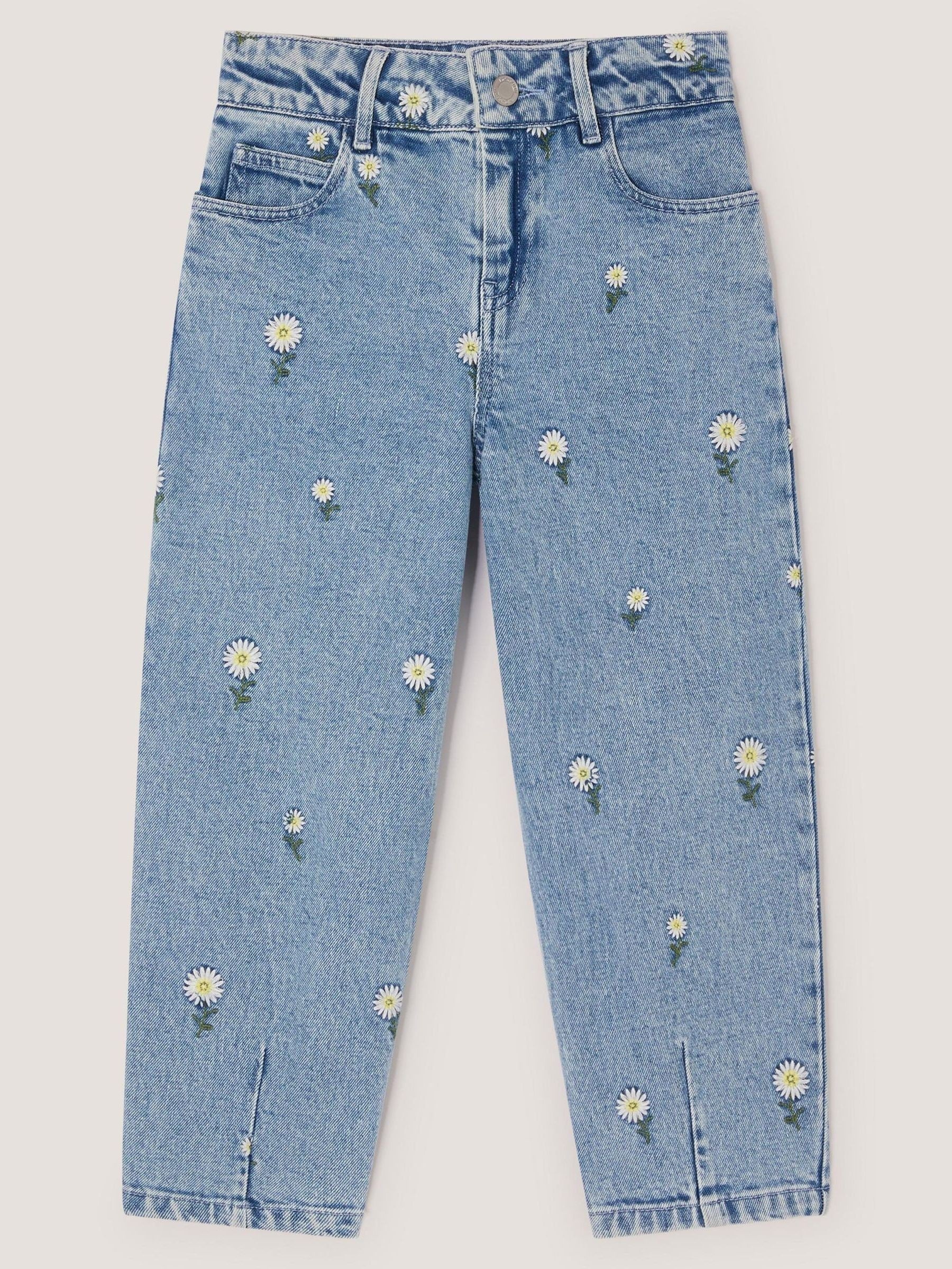 Dsiney Kidz - Monsoon Blue Daisy Embroidered Barrel Jeans image 2