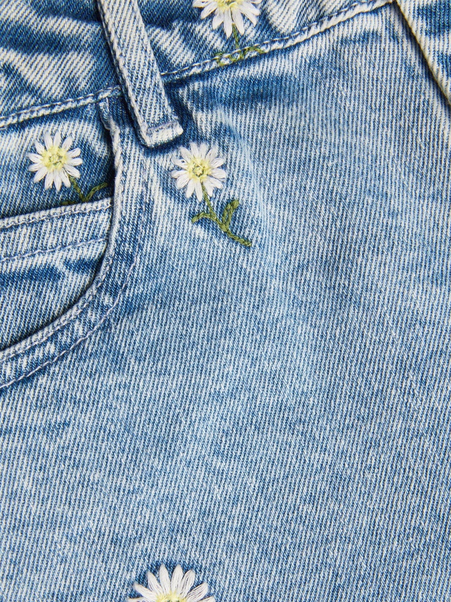Dsiney Kidz - Monsoon Blue Daisy Embroidered Barrel Jeans image 4