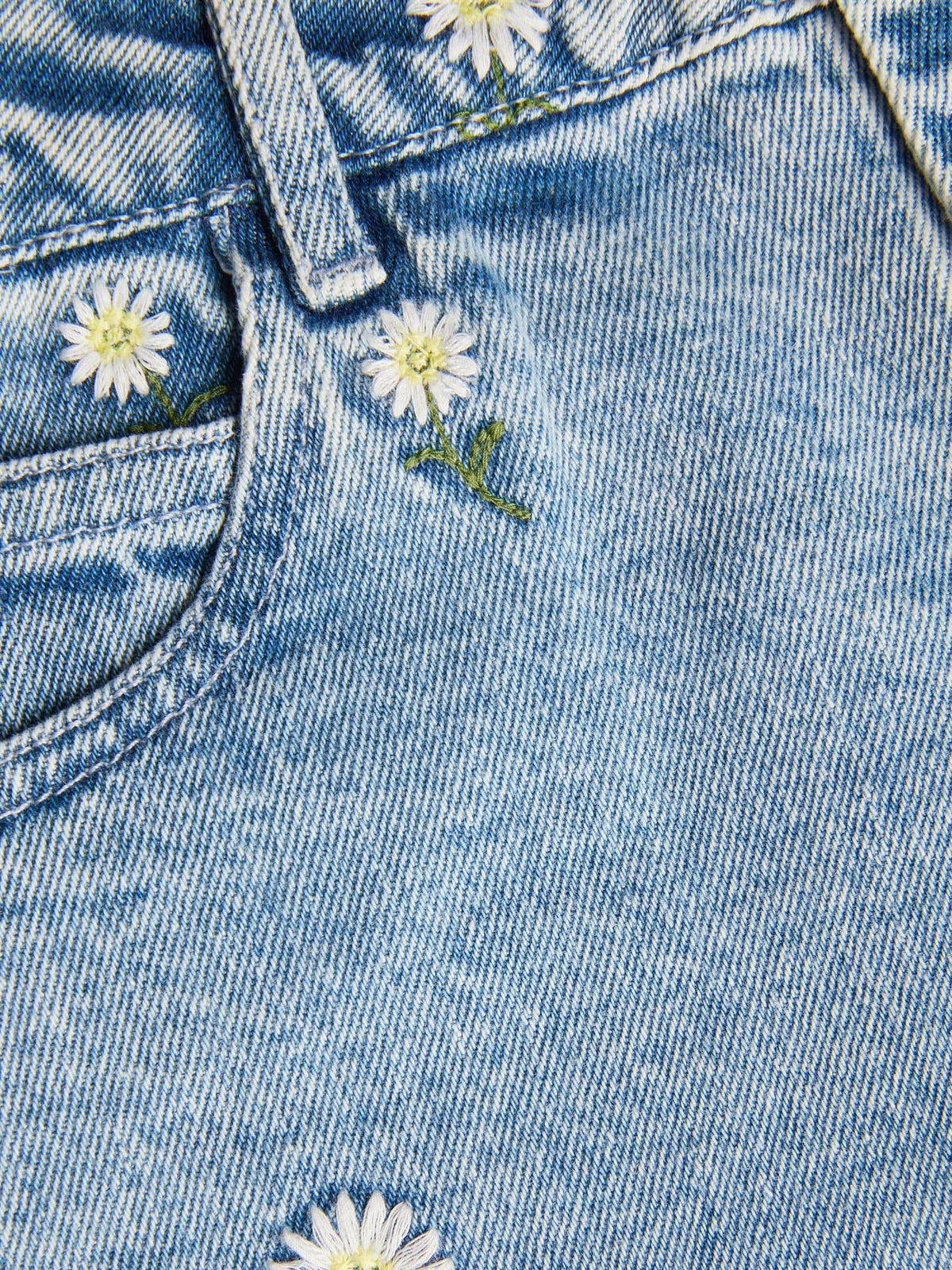 Dsiney Kidz - Monsoon Blue Daisy Embroidered Barrel Jeans image 4