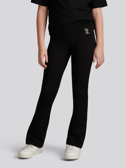 Dsiney Kidz - Juicy Couture Black Diamante T-Shirt & Flared Leggings Set image 4