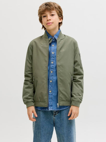 Dsiney Kidz - JACK & JONES JUNIOR Green Light Weight Bomber Jacket image 1