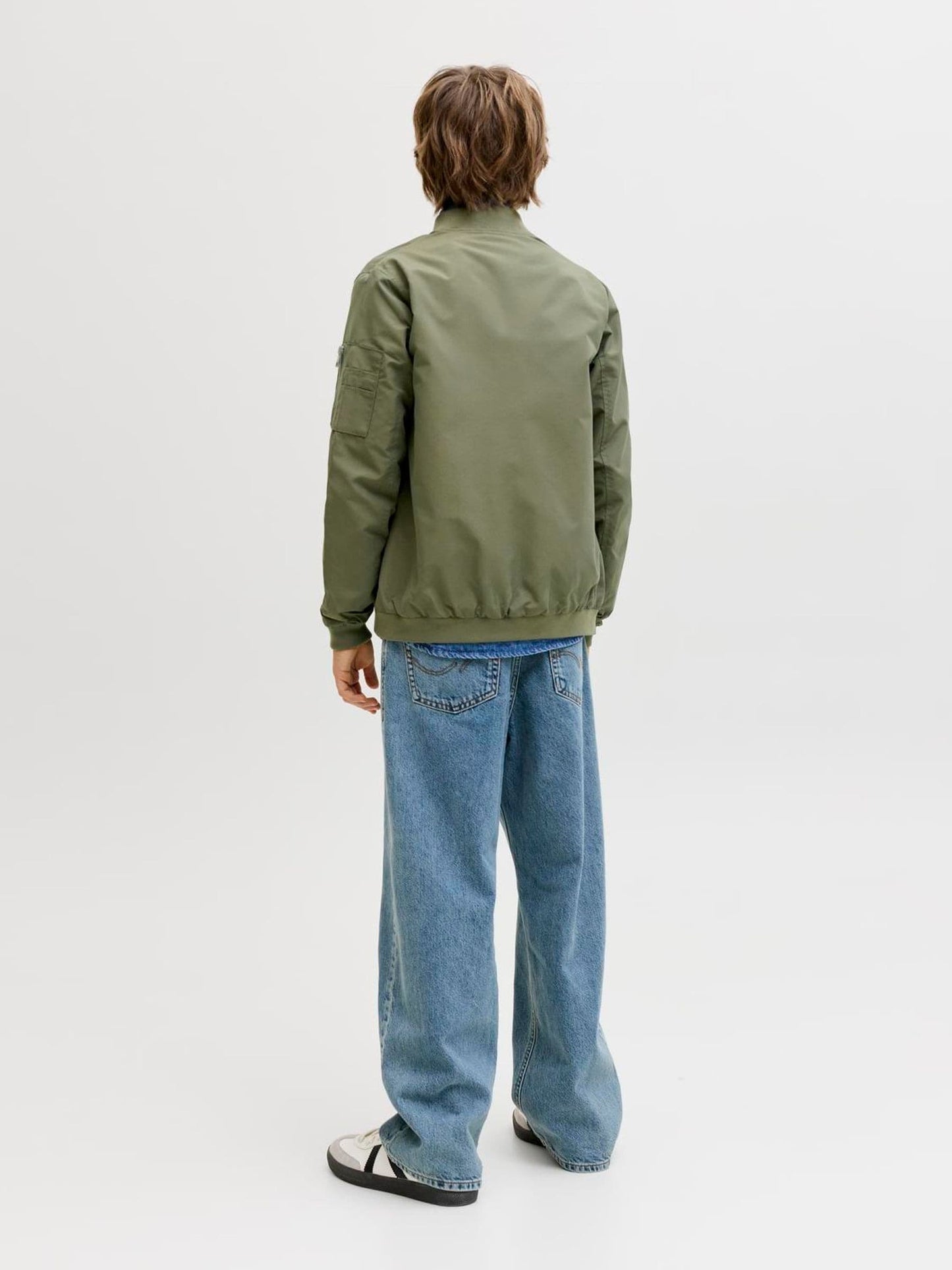 Dsiney Kidz - JACK & JONES JUNIOR Green Light Weight Bomber Jacket image 2