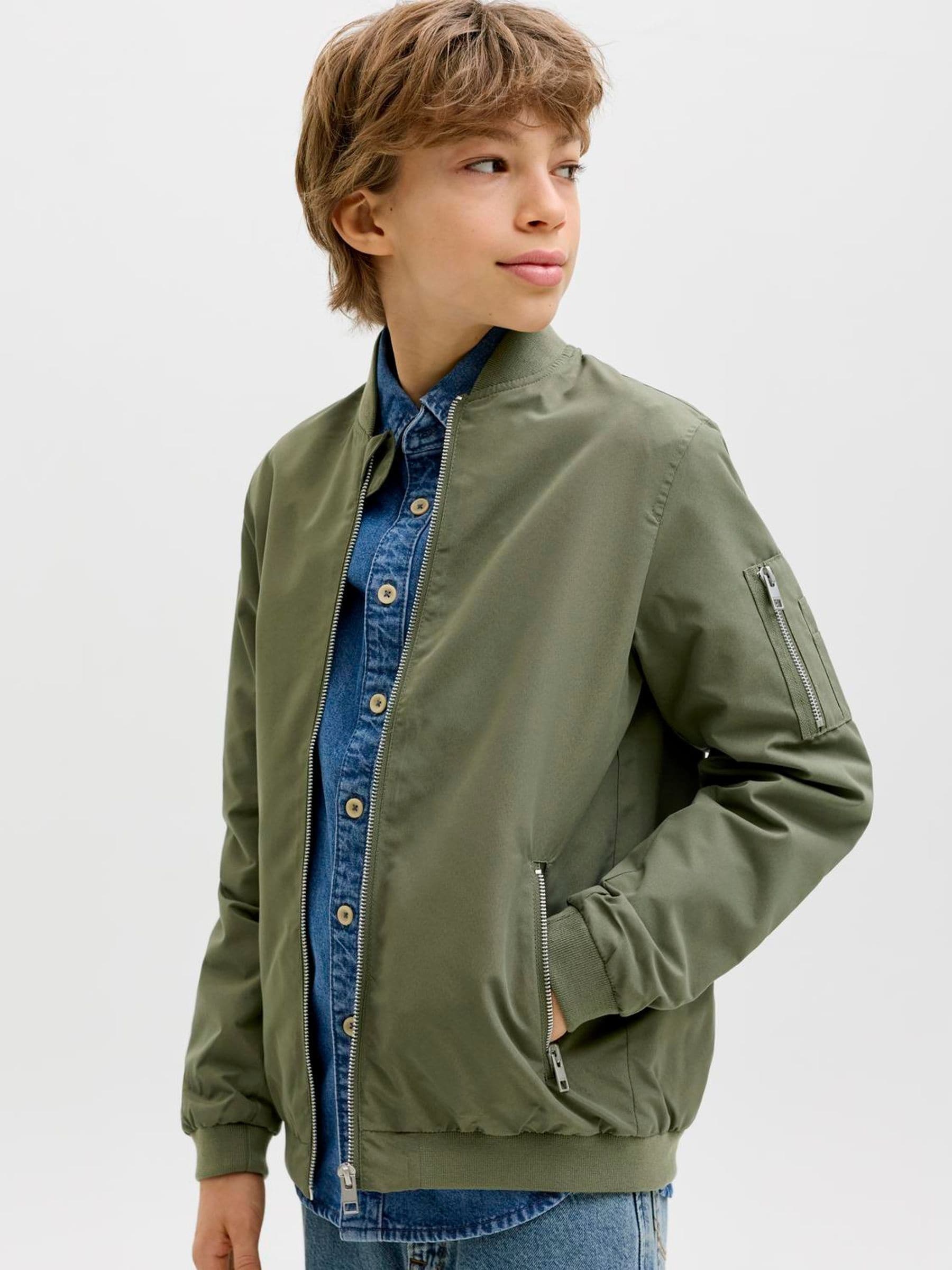 Dsiney Kidz - JACK & JONES JUNIOR Green Light Weight Bomber Jacket image 3