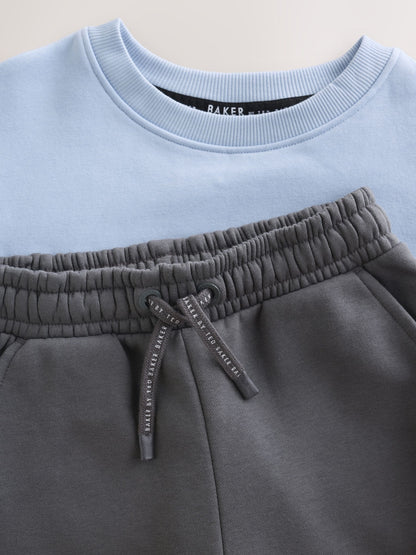 Baker by Ted Baker Blue Oversized Sweatshirt and Joggers Set - image 3