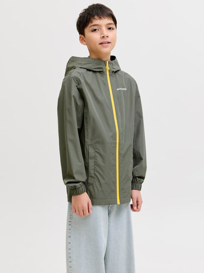 Dsiney Kidz - JACK & JONES Junior Green Lightweight Rain Jacket image 1