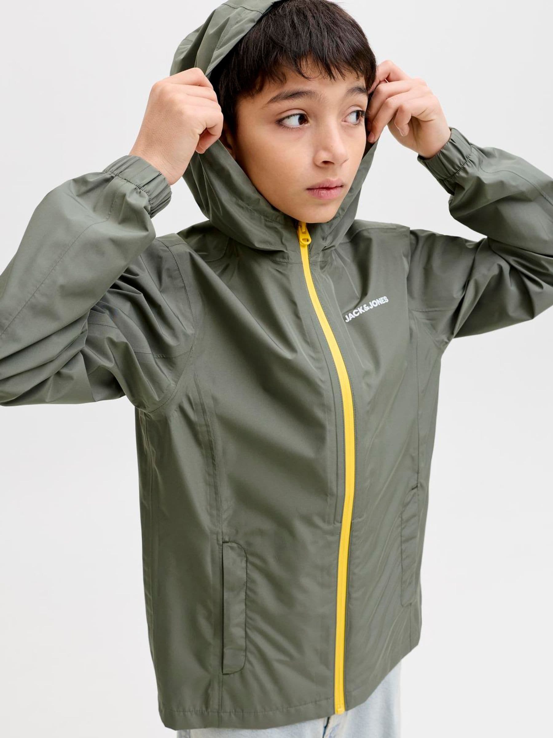 Dsiney Kidz - JACK & JONES Junior Green Lightweight Rain Jacket image 3