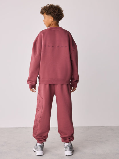 Baker by Ted Baker Red Set 2 Piece Oversized Sweatshirt and Joggers - image 2