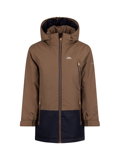 Dsiney Kidz - Trespass Brown Franzz Kids Waterproof Coat image 1