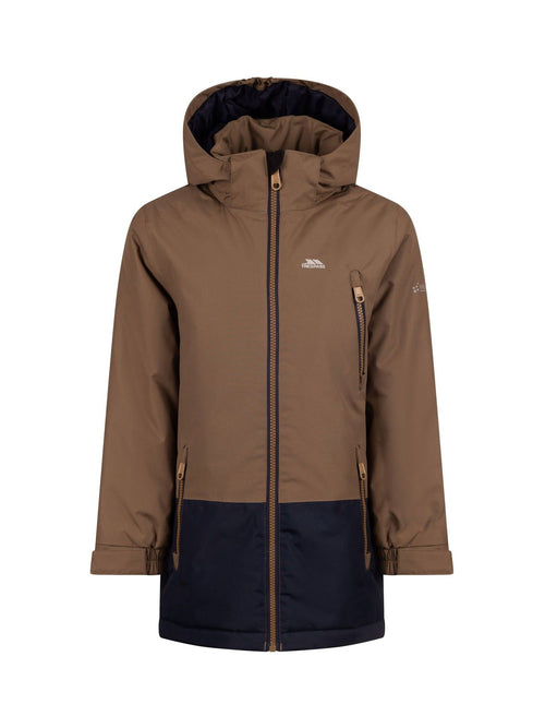 Dsiney Kidz - Trespass Brown Franzz Kids Waterproof Coat image 1