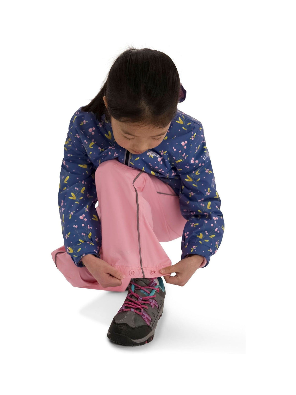 Dsiney Kidz - Trespass Blue Kinley Rain Jacket And Trousers Set image 4