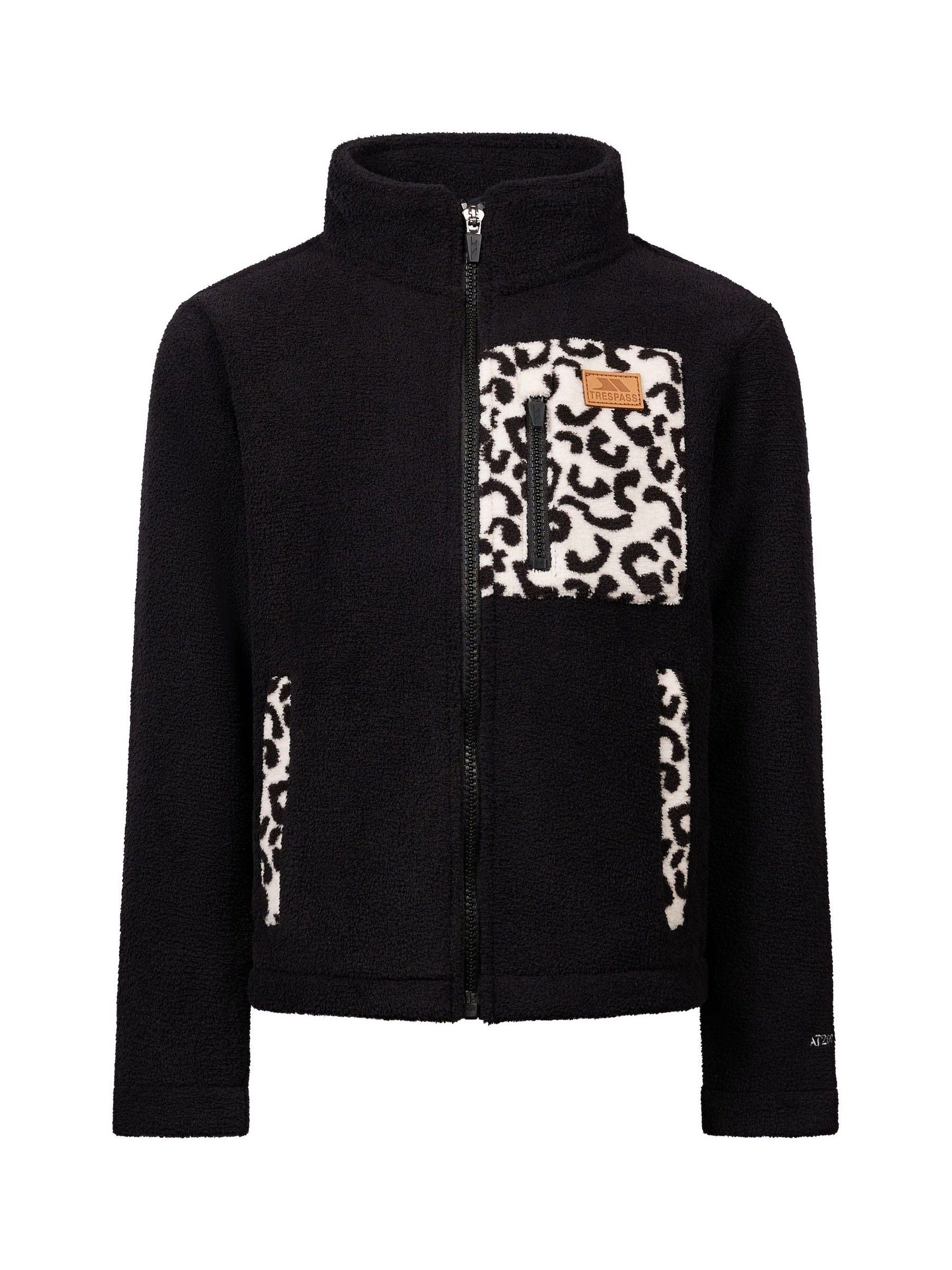 Dsiney Kidz - Trespass Black Willowglen Print Detail Full Zip Fleece image 1