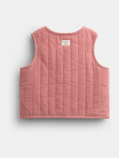 JoJo Maman Bébé Rose Pink Peter Rabbit Flopsy Bunny Blouse, Legging & Gilet Baby Set - image 5