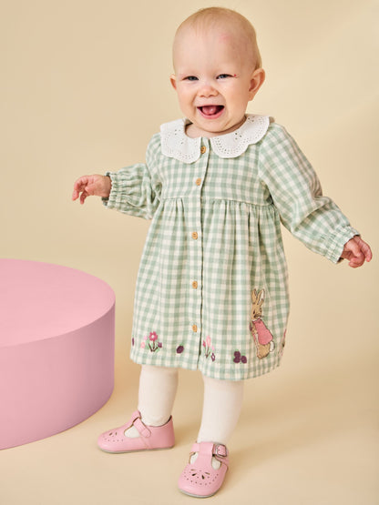 Dsiney Kidz - JoJo Maman Bébé Green Peter Rabbit™ Flopsy Bunny Dress image 1