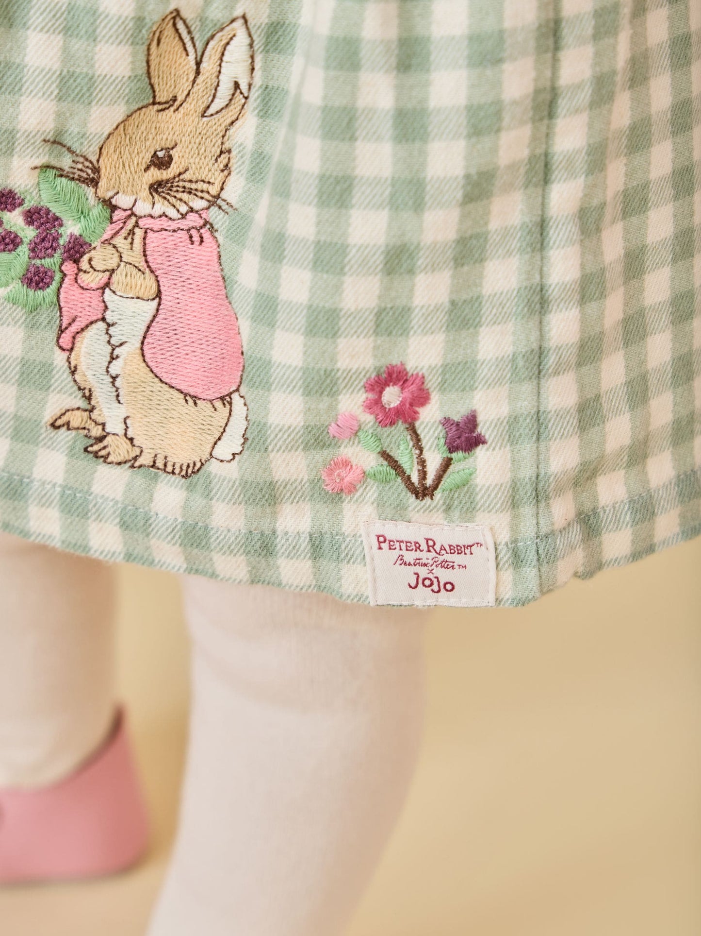 Dsiney Kidz - JoJo Maman Bébé Green Peter Rabbit™ Flopsy Bunny Dress image 2