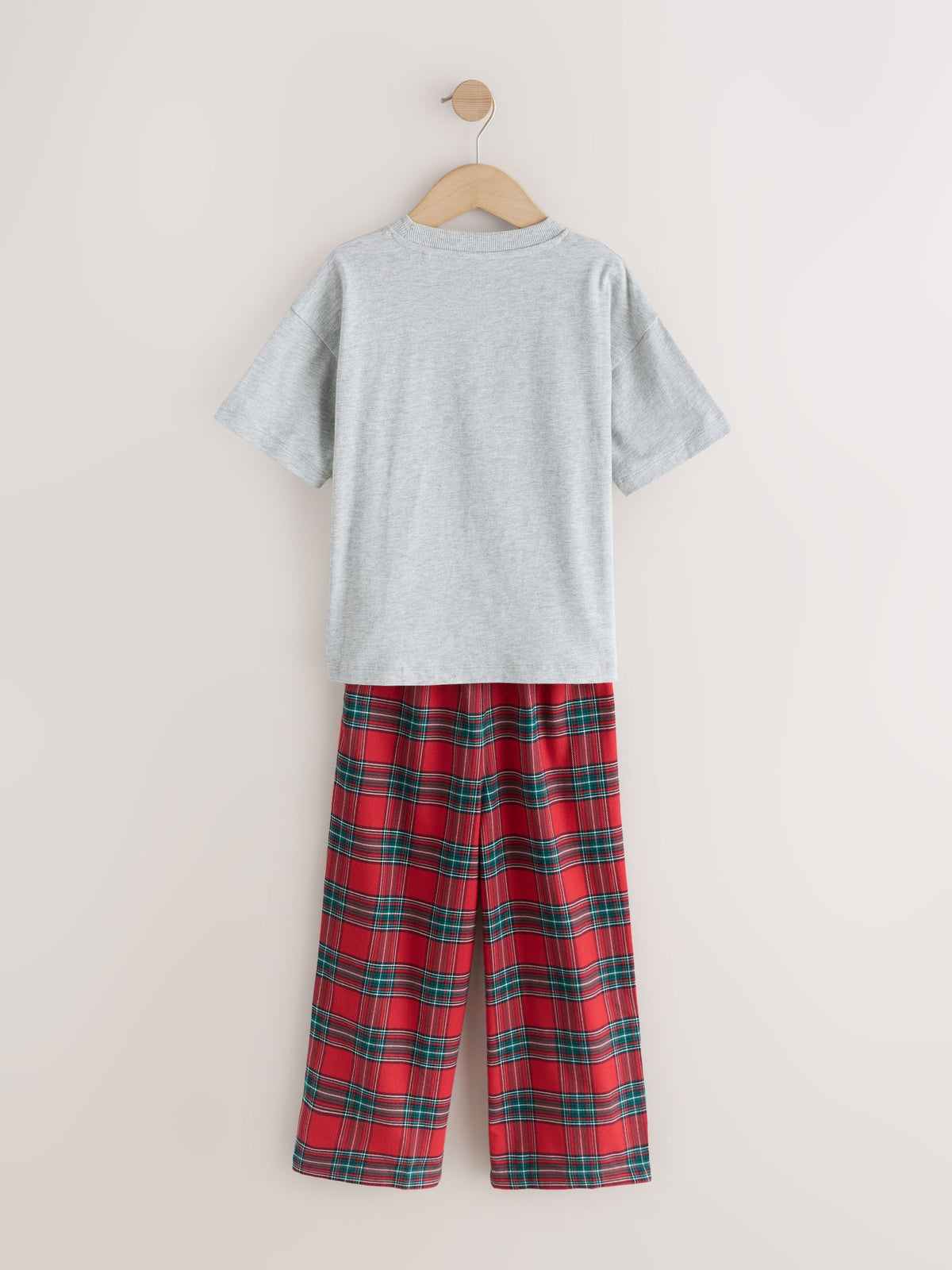 Red/Grey Vintage Christmas Wide Leg Woven Pyjamas 1 Pack (3-16yrs) - image 5