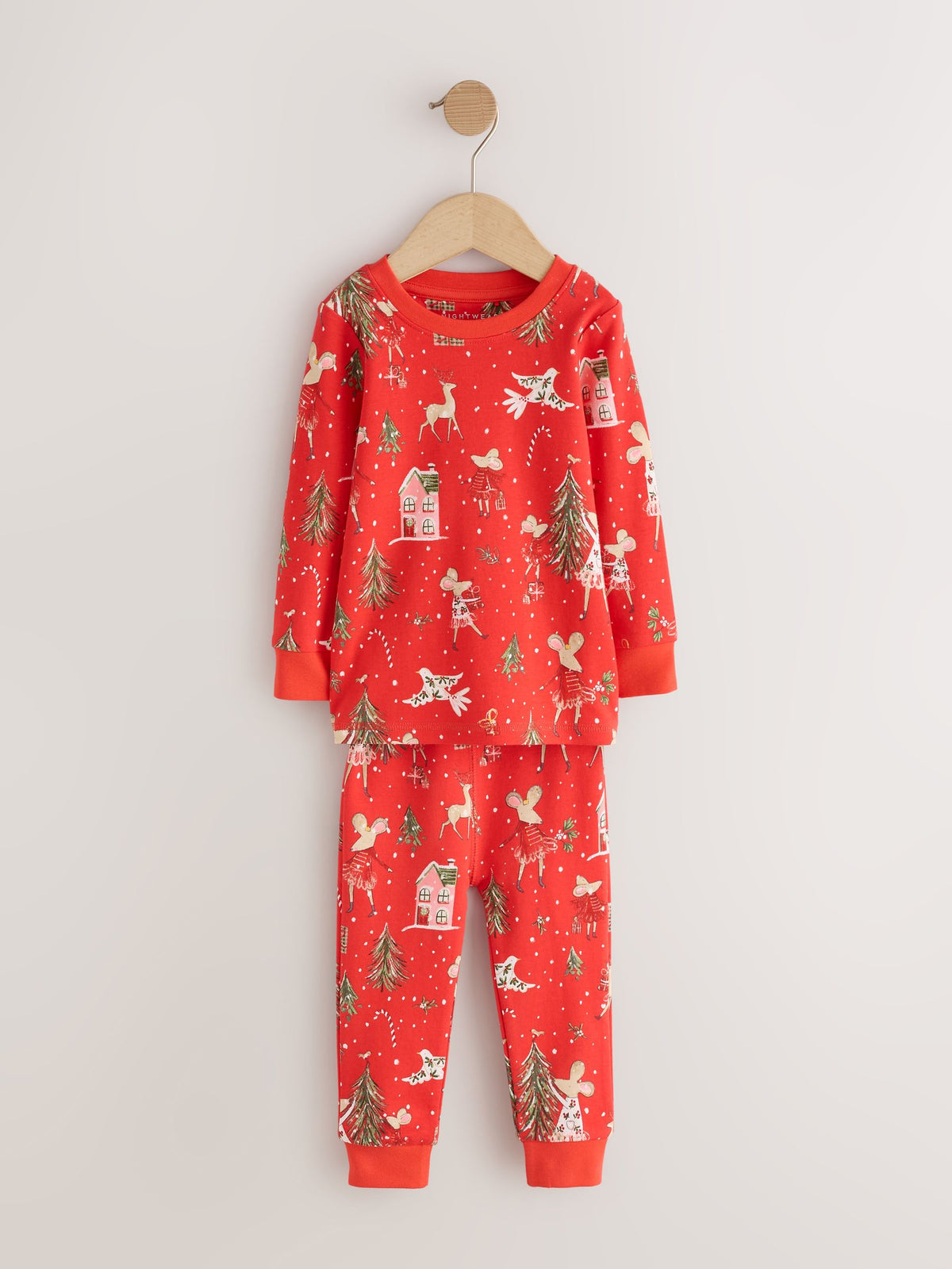 Red Mouse Christmas Snuggle Pyjamas Set (9mths-12yrs) - image 1