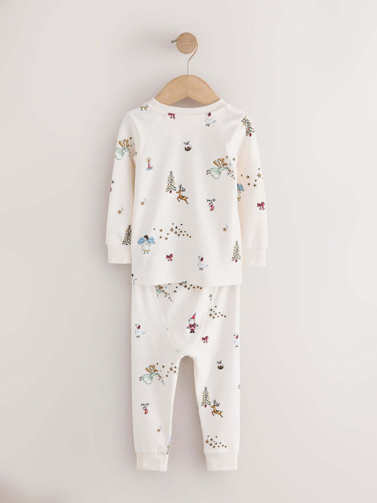 White Christmas Snuggle Pyjamas Set (9mths-12yrs) - image 2