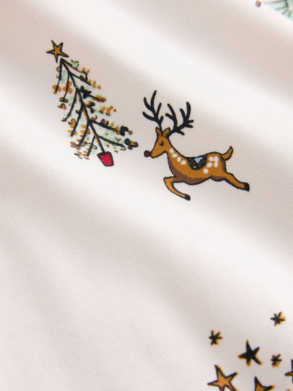 White Christmas Snuggle Pyjamas Set (9mths-12yrs) - image 3
