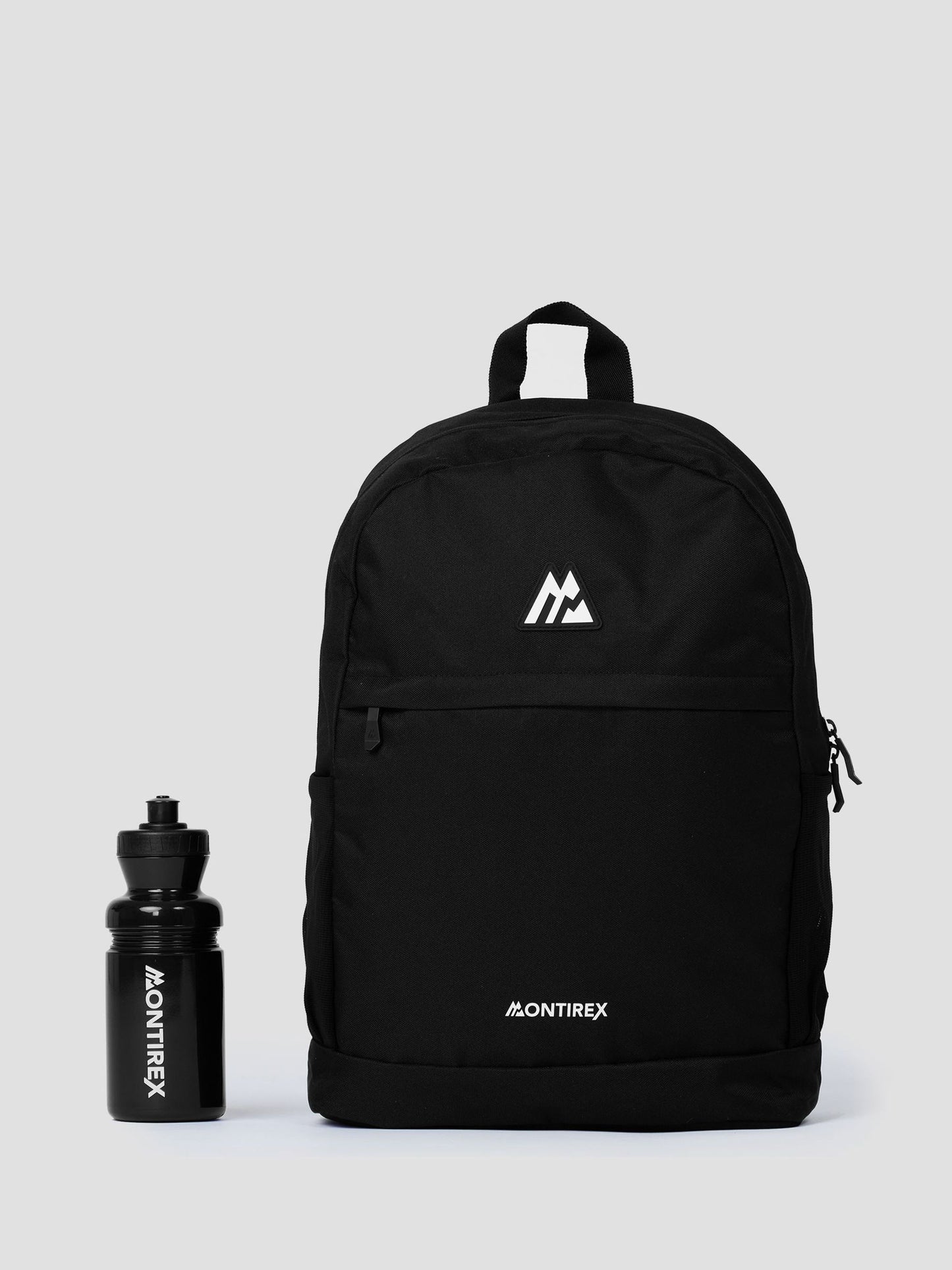 Montirex Black Essential Backpack and Water Bottle Set image 1