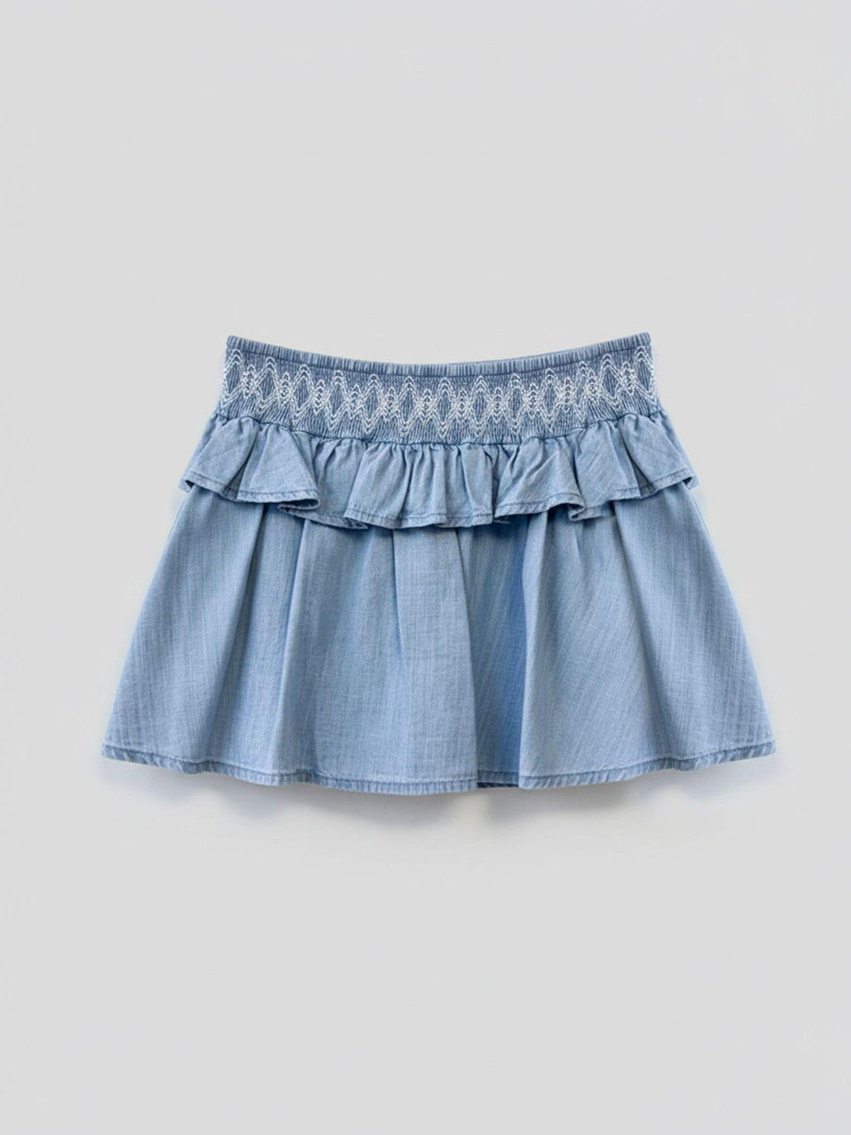 Dsiney Kidz - Angel & Rocket Blue Mia Shirred Denim Top And Skirt image 4