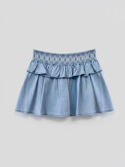 Dsiney Kidz - Angel & Rocket Blue Mia Shirred Denim Top And Skirt image 4