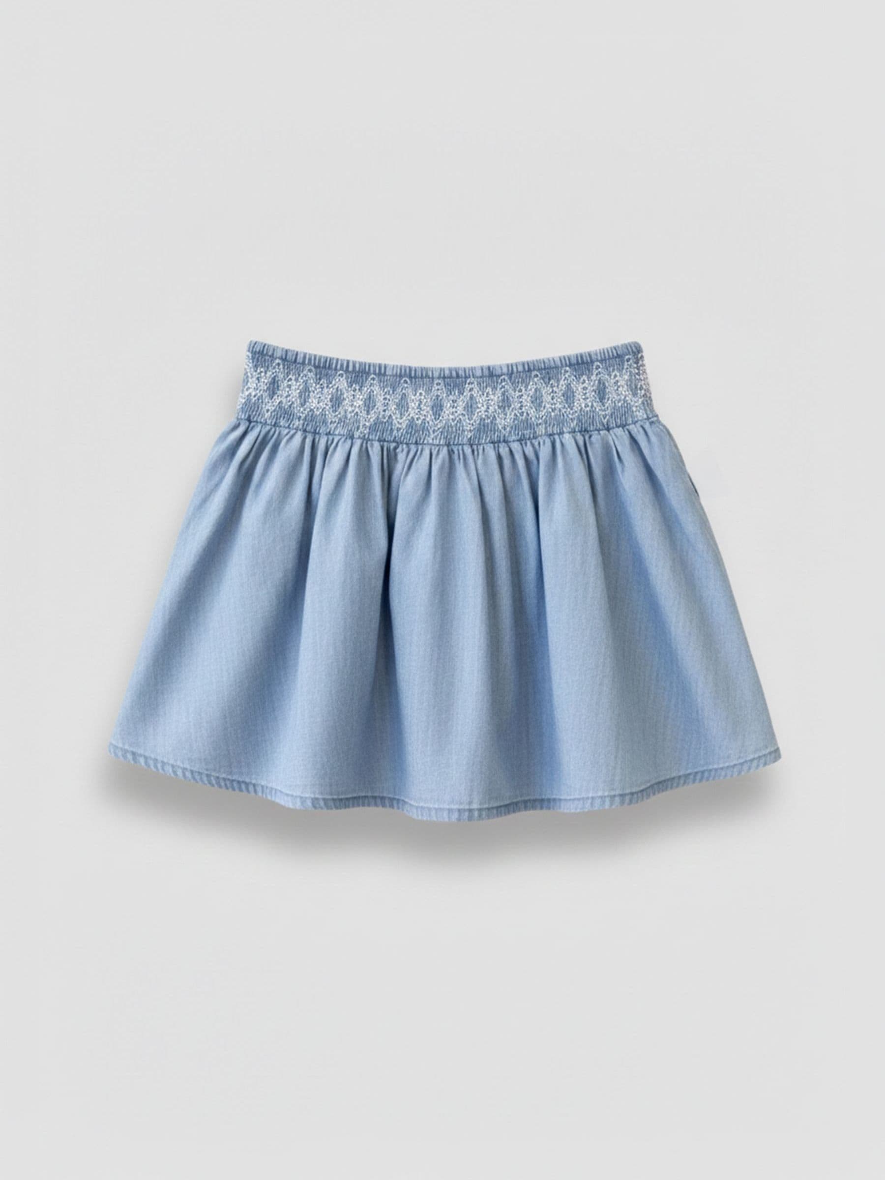 Dsiney Kidz - Angel & Rocket Blue Mia Shirred Denim Top And Skirt image 5