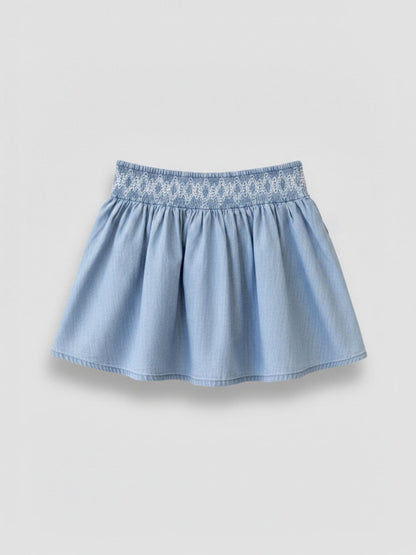 Dsiney Kidz - Angel & Rocket Blue Mia Shirred Denim Top And Skirt image 5