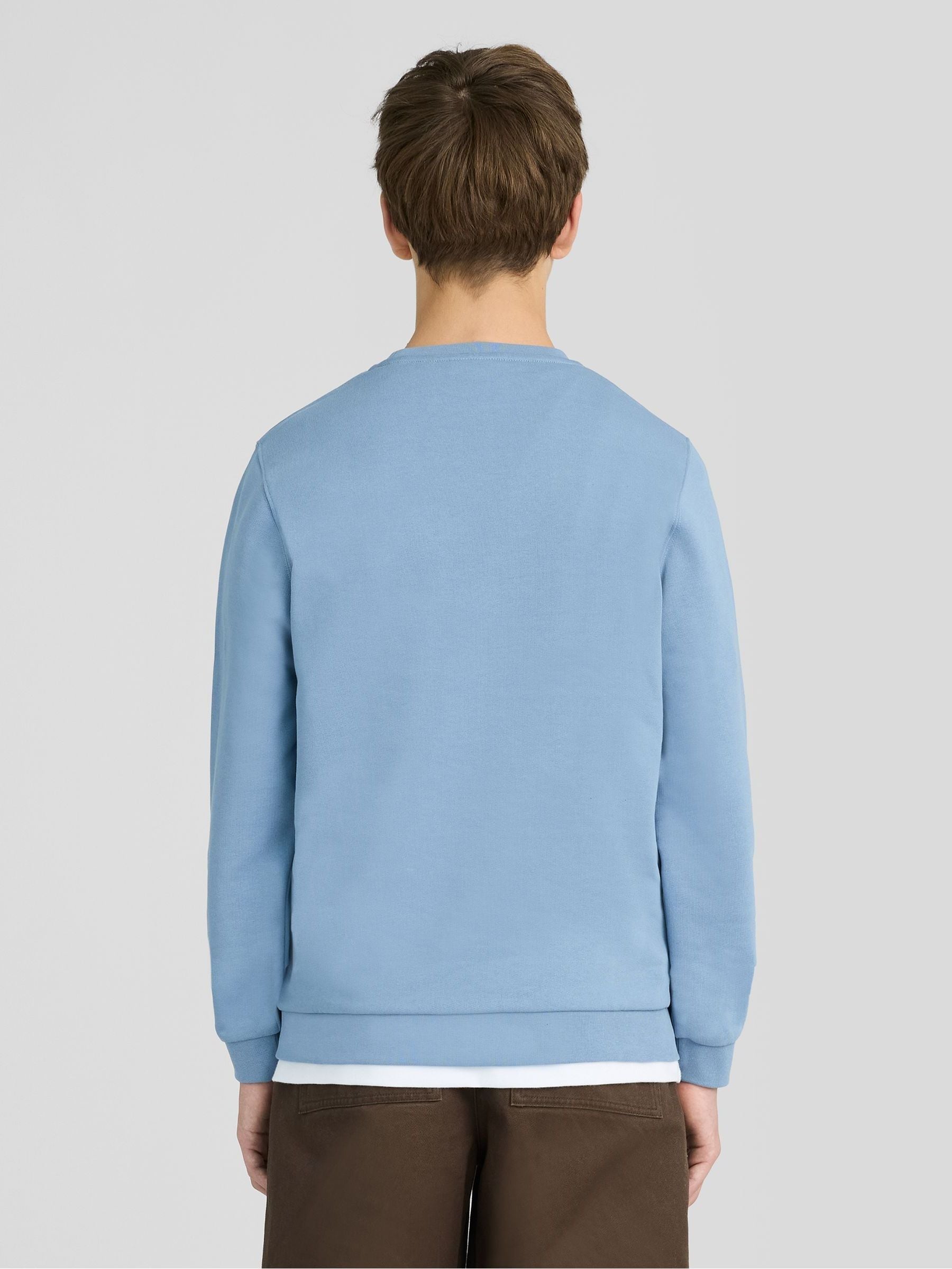 Dsiney Kidz - Lyle & Scott Blue Crew Neck Boys Sweatshirt image 3