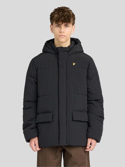 Dsiney Kidz - Lyle & Scott Black Nylon Padded Coat image 1