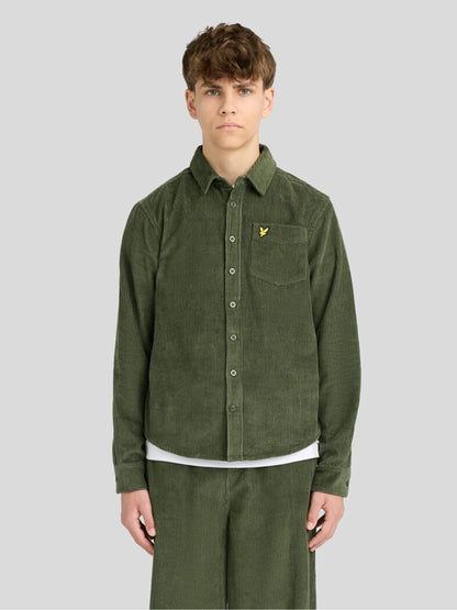 Dsiney Kidz - Lyle & Scott Green Cord Long Sleeve Shirt image 1