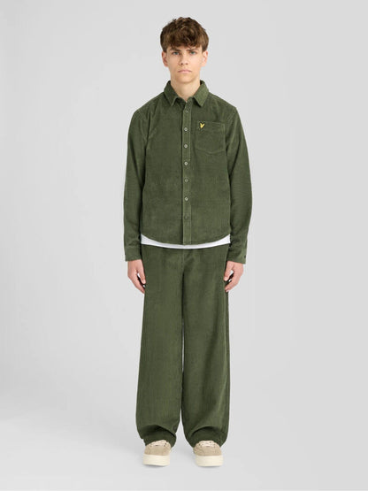Dsiney Kidz - Lyle & Scott Green Cord Long Sleeve Shirt image 2