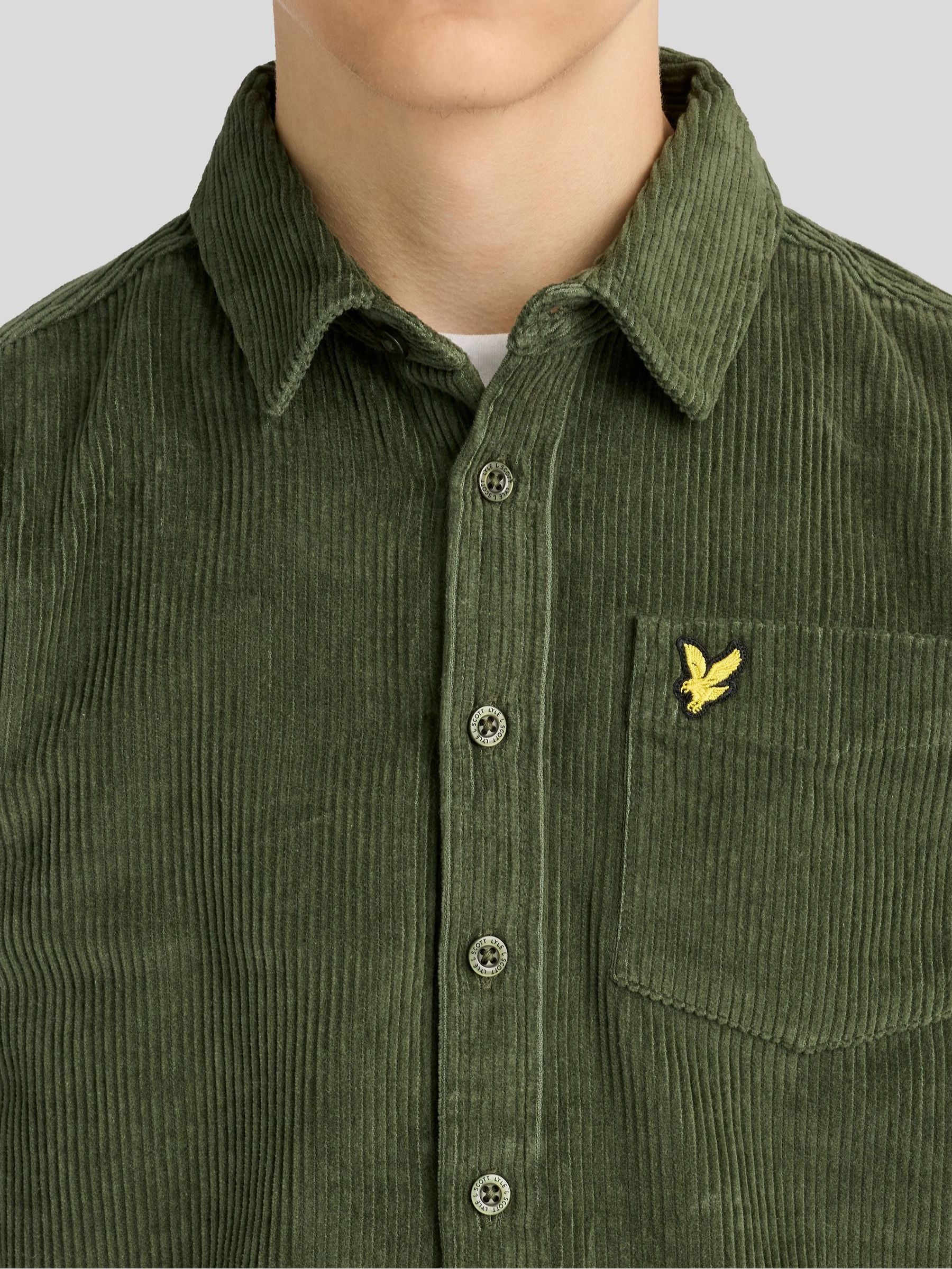 Dsiney Kidz - Lyle & Scott Green Cord Long Sleeve Shirt image 3