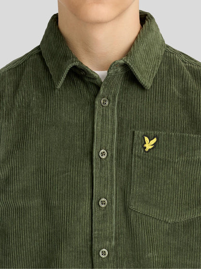Dsiney Kidz - Lyle & Scott Green Cord Long Sleeve Shirt image 3