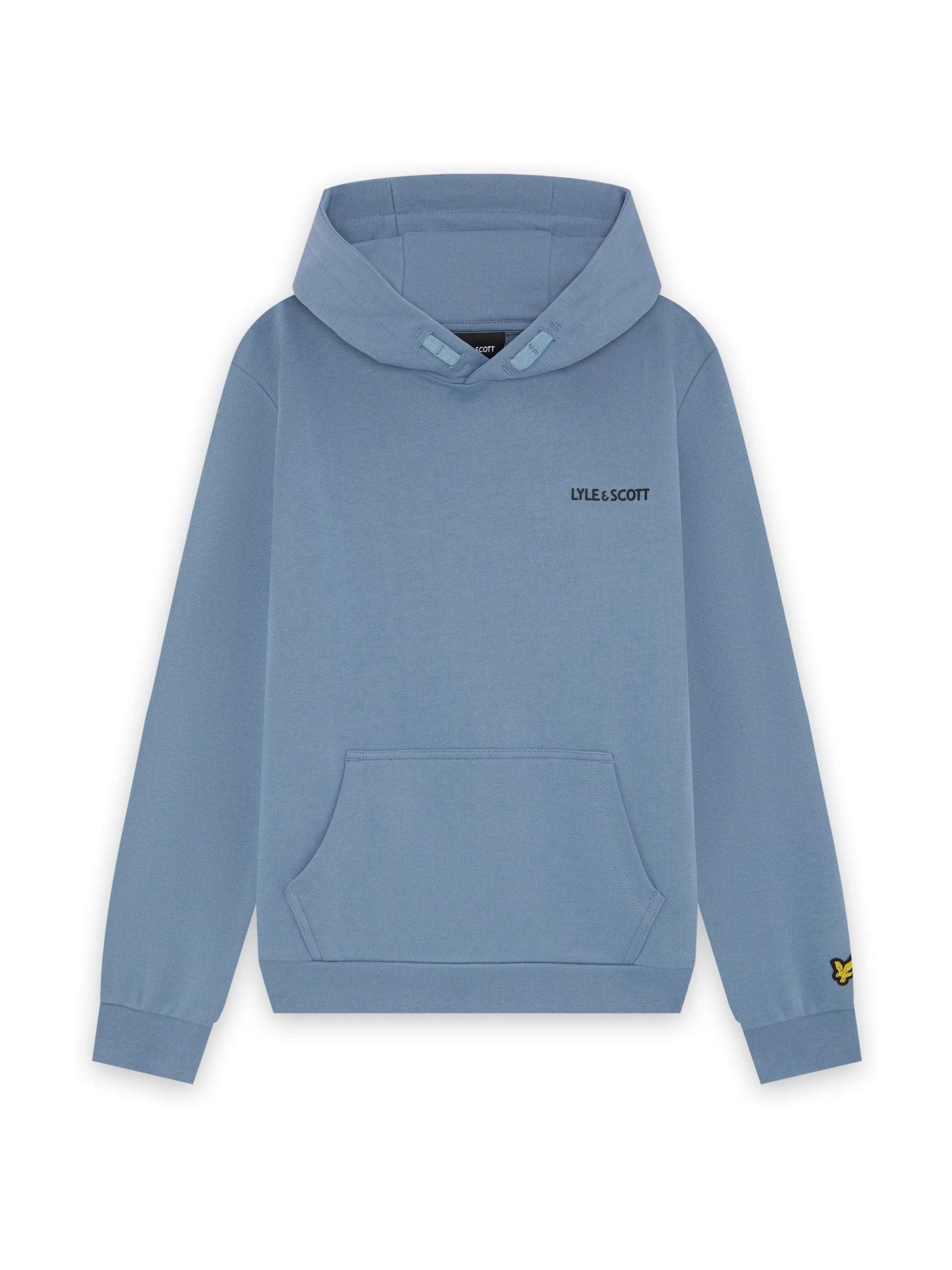Dsiney Kidz - Lyle & Scott Blue Logo Print Hoodie image 1