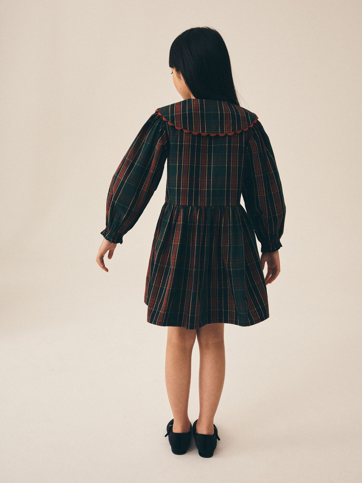 Dsiney Kidz - Red Collar Tartan Dress (3-16yrs) image 3