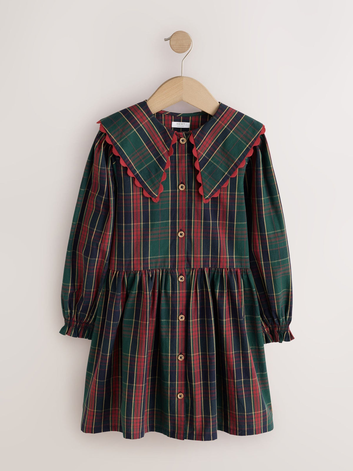 Dsiney Kidz - Red Collar Tartan Dress (3-16yrs) image 5