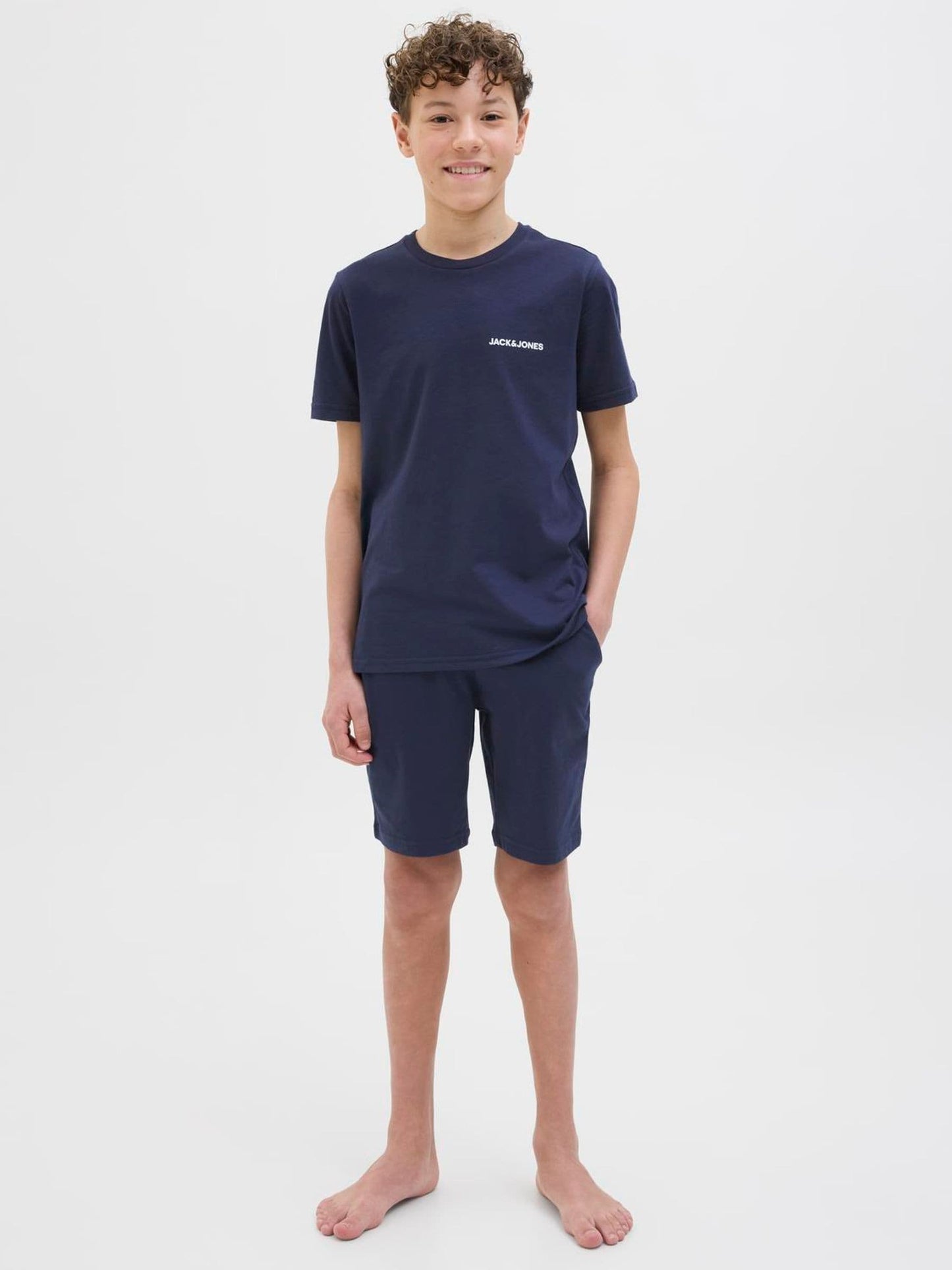Dsiney Kidz - JACK & JONES Junior Blue Loungewear T-Shirt And Shorts Set image 1